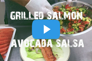 Grilled Salmon and Avocado Salsa