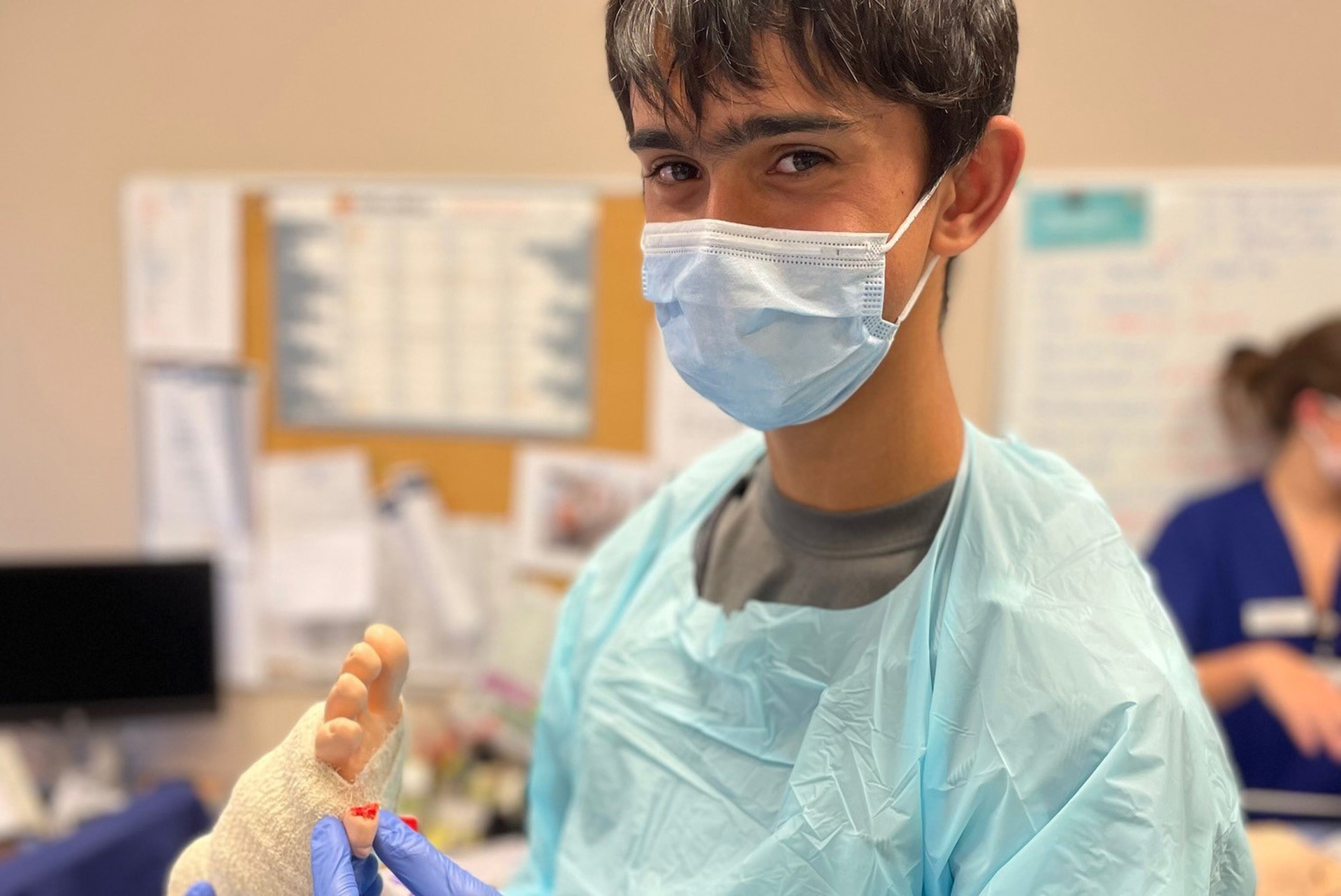 School students try hands-on healthcare